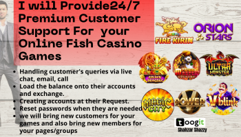 24/7 Premium Customer Support For Online Fish Table Casino Games 