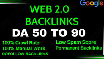 I will build 50 High Authority web 2.0 backlinks