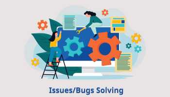 We will Solve Issues/Bugs on the website
