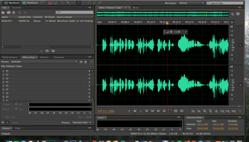 Editing audio to sound professional and broadcast-quality for podcasts and projects.