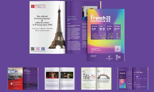 Le French Film Festival 2022 - Event branding with ombre theme