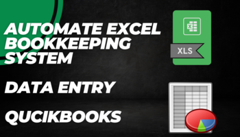bookkeeping &data entry & excel template