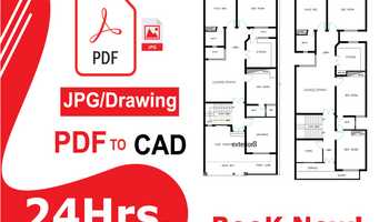 You will get Architectural CAD Drafting CAD Floor Plan Redesign Floor Plan Modification