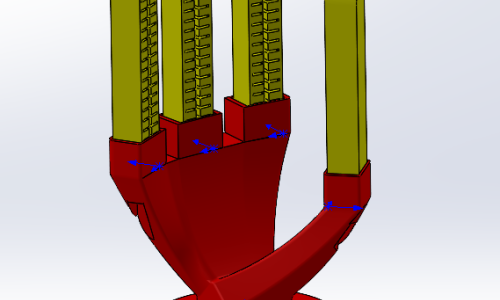 3D model of a humanoid gripper