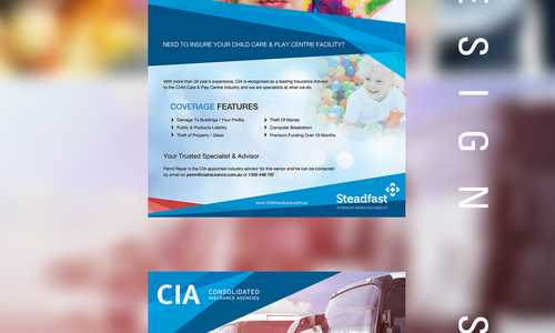 Flyers, Socialmedia post, Website banners, PPT templates, Word templates design for CIA Insurance: http://ciainsurance.com.au