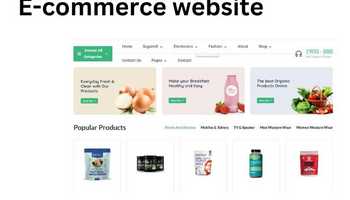 i will provide you E commerce website 