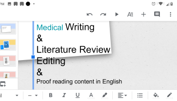 Medical Writing, Literature review, proof reading and editing any content in English