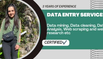 Do Data scraping, data mining, excel data entry, and typing