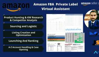 I will be your amazon fba Virtual Assitant | ecommerce cnsultant