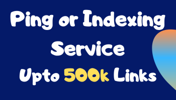 I will ping or index up to 500k urls, profiles, backlinks