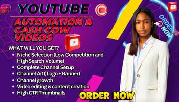I will create cash cow YouTube automation channel cash cow videos cash cow faceless YouTube Video