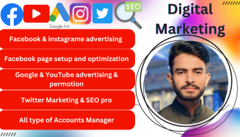 Digital Marketing, Facebook ads, google ads, YouTube ads, SEO, social media marketing